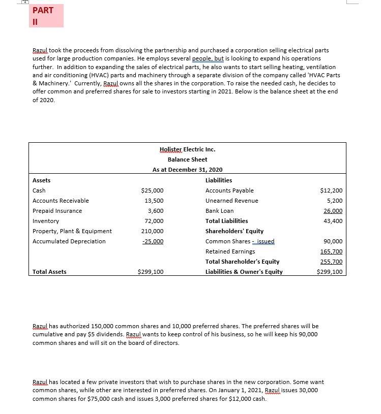 dissolving the partnership and purchased a corporation selling electrical parts used for