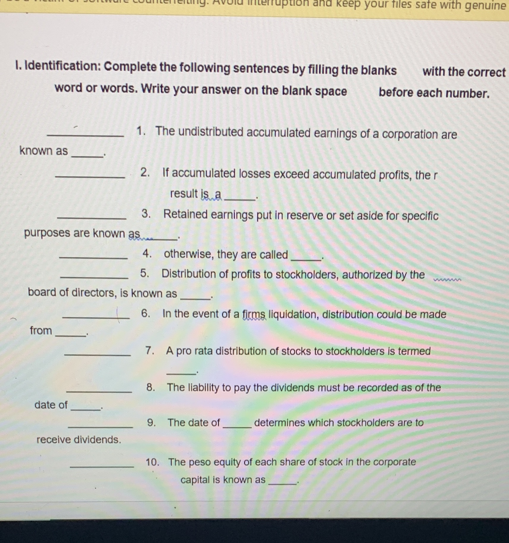 Kindly please answer thank u on and keep your files safe with