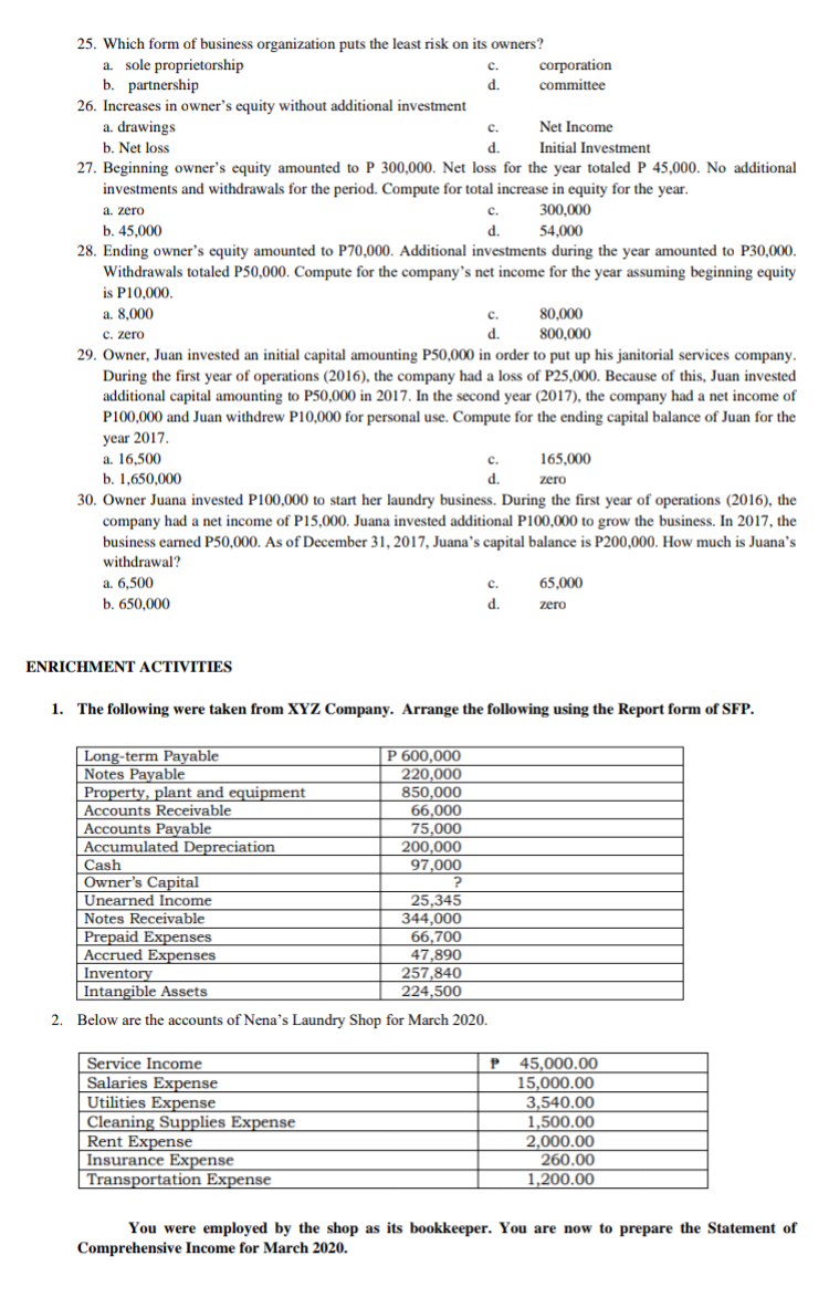 to use, obligations that the company is required to settle and the
