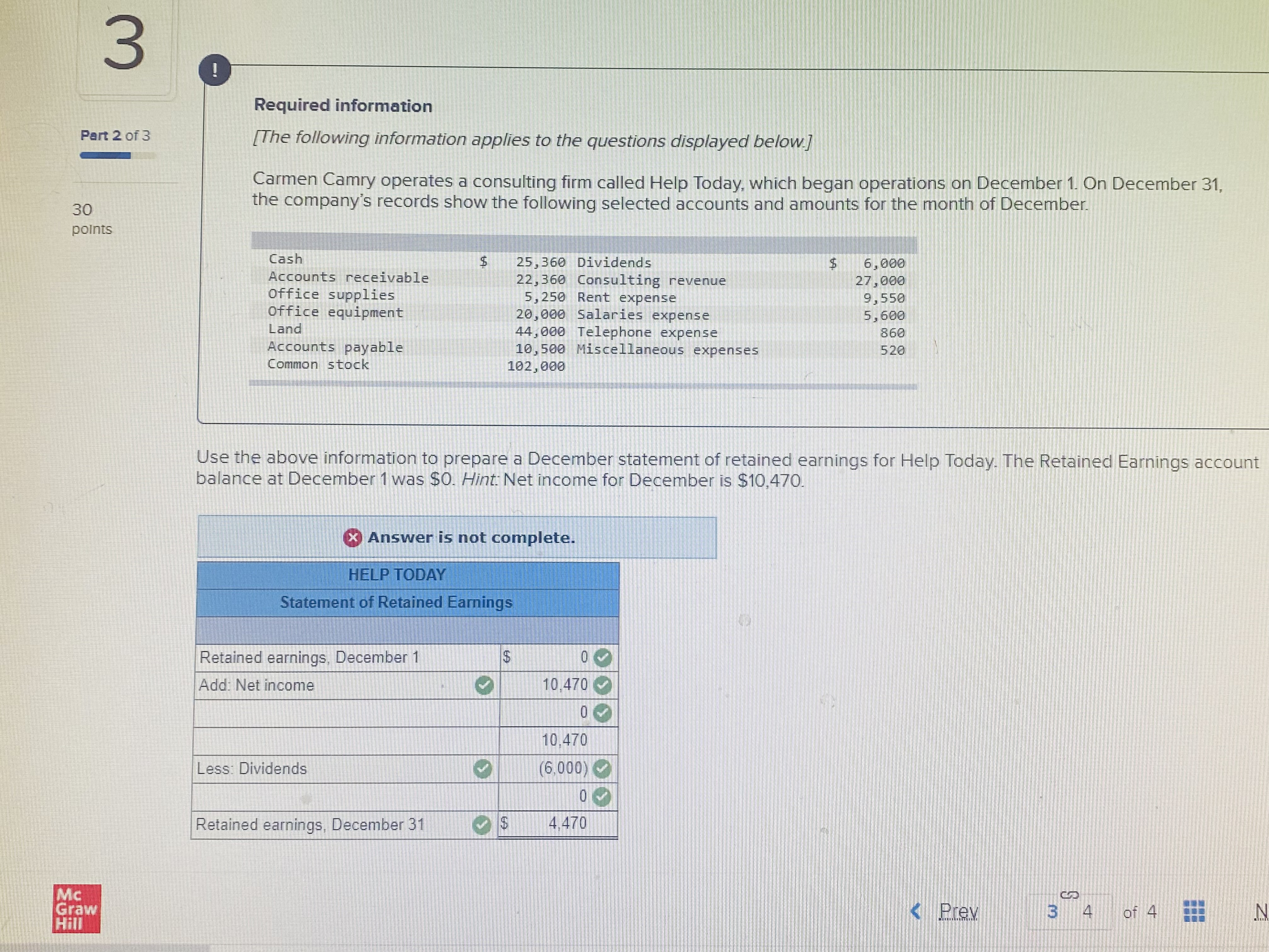  WHY ANSWER IS NOT COMPLETE? 2 Carmen Camry operates a consulting