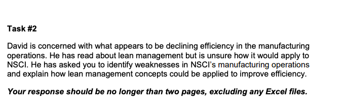 who is the CEO and sole shareholder of NSCI. NSCI is committed