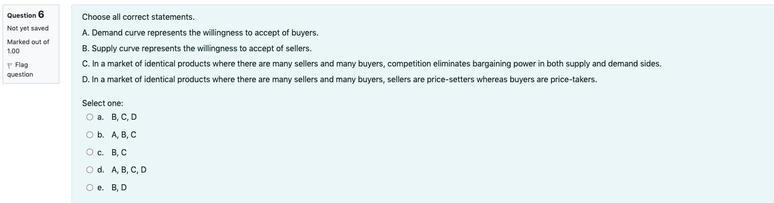 Which of the following statements about firms and markets is incorrect? Select