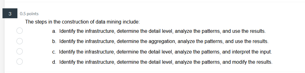 of the company. ooOO c. Data elements conform to validation constraints d.