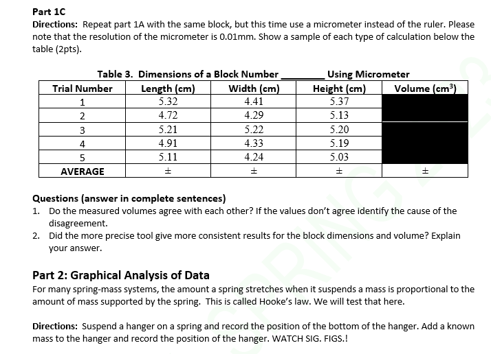 we graph data. Before beginning this important exercise, please read the "Graphical