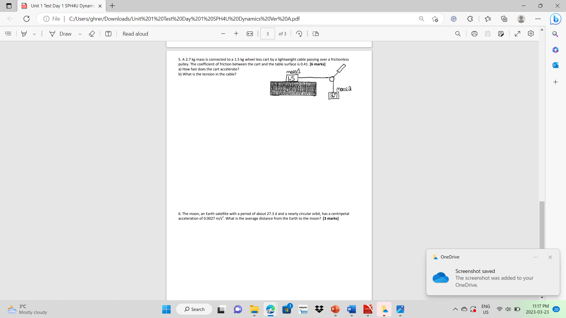 cm. + The object slides with a constant speed for 4 seconds