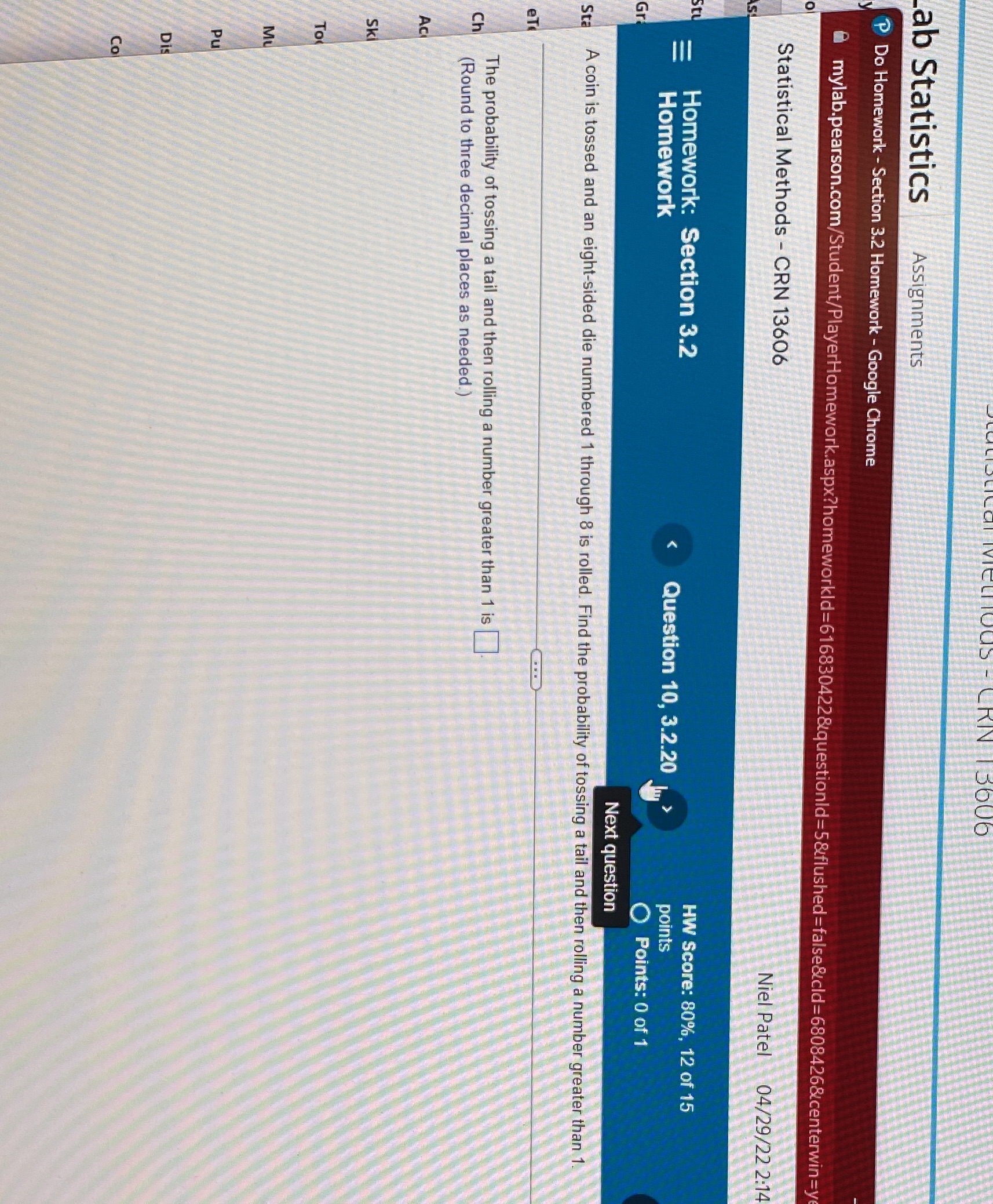 Stat 5606 ab Statistics Assignments P Do Homework - Section 3.2 Homework