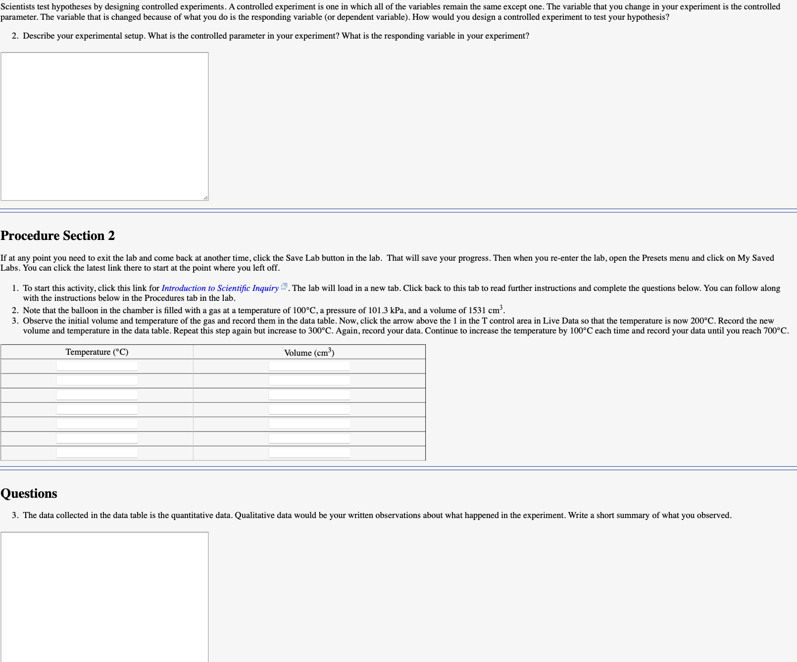 ideas can be tested. Your rst step is to develop a hypothesis.