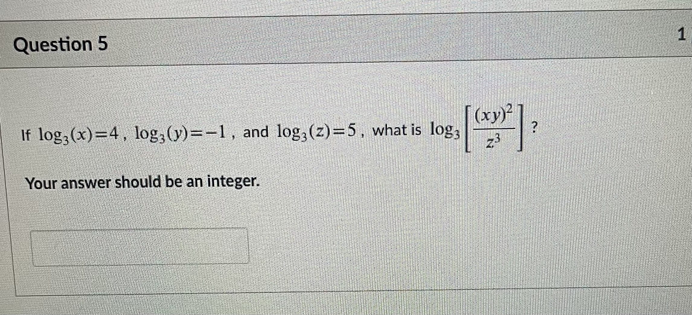 should be an integer.Question 6 6 What is cos ' [cos (