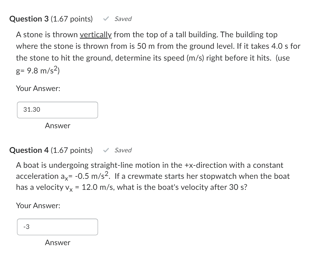 to tenths place. No unit is necessary. Your Answer: 0.35 Answer Question