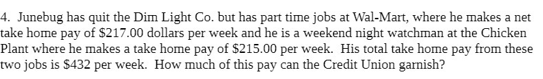  4. Junebug has quit the Dim Light Co. but has part