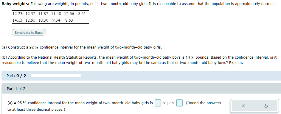 80% confidence interval for the population mean isOnline courses: A sample of