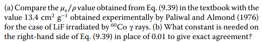 Almond (1976) for the case of LiF irradiated by 60Co y rays.