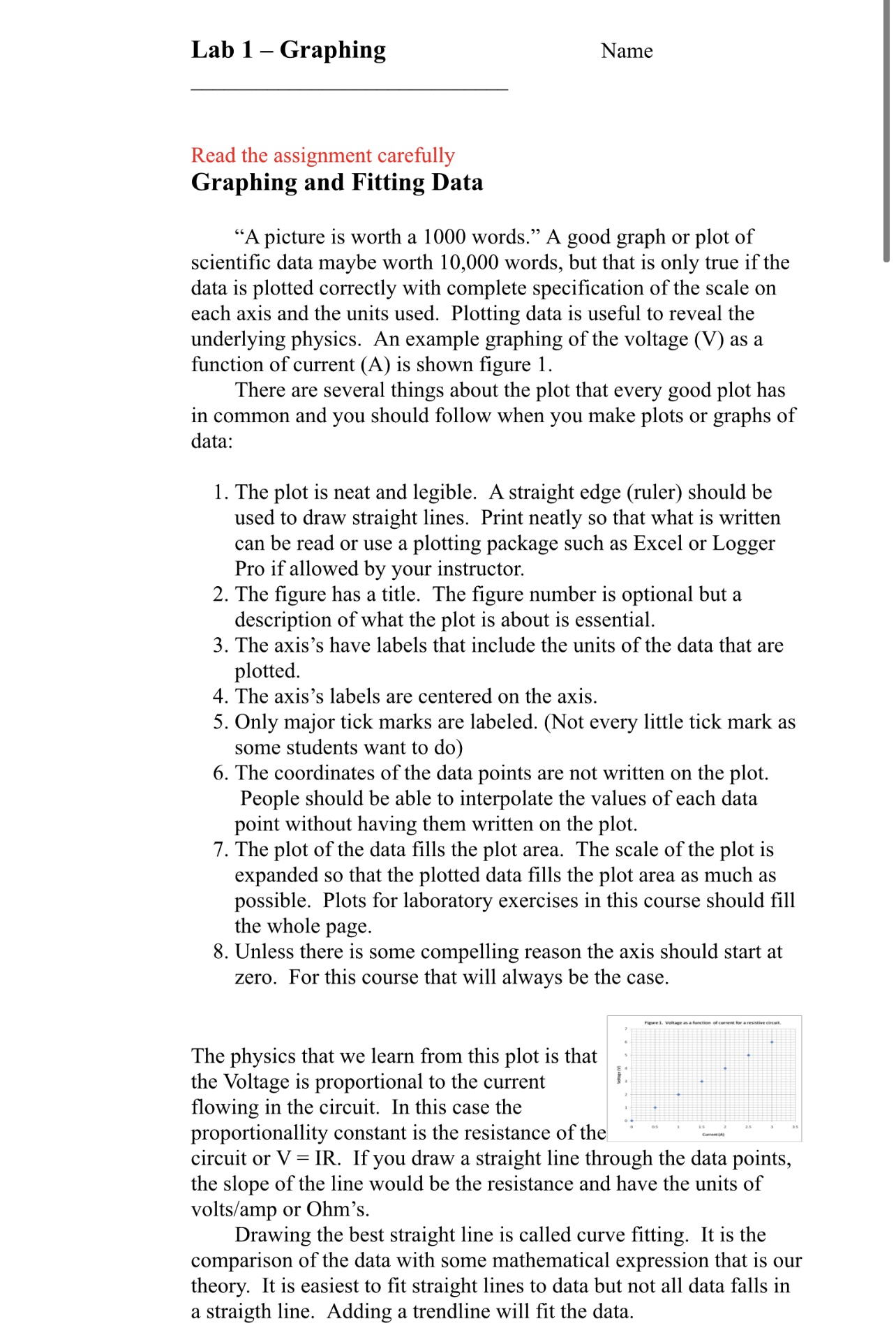 essence of physics is to compare your data with theory. This usually
