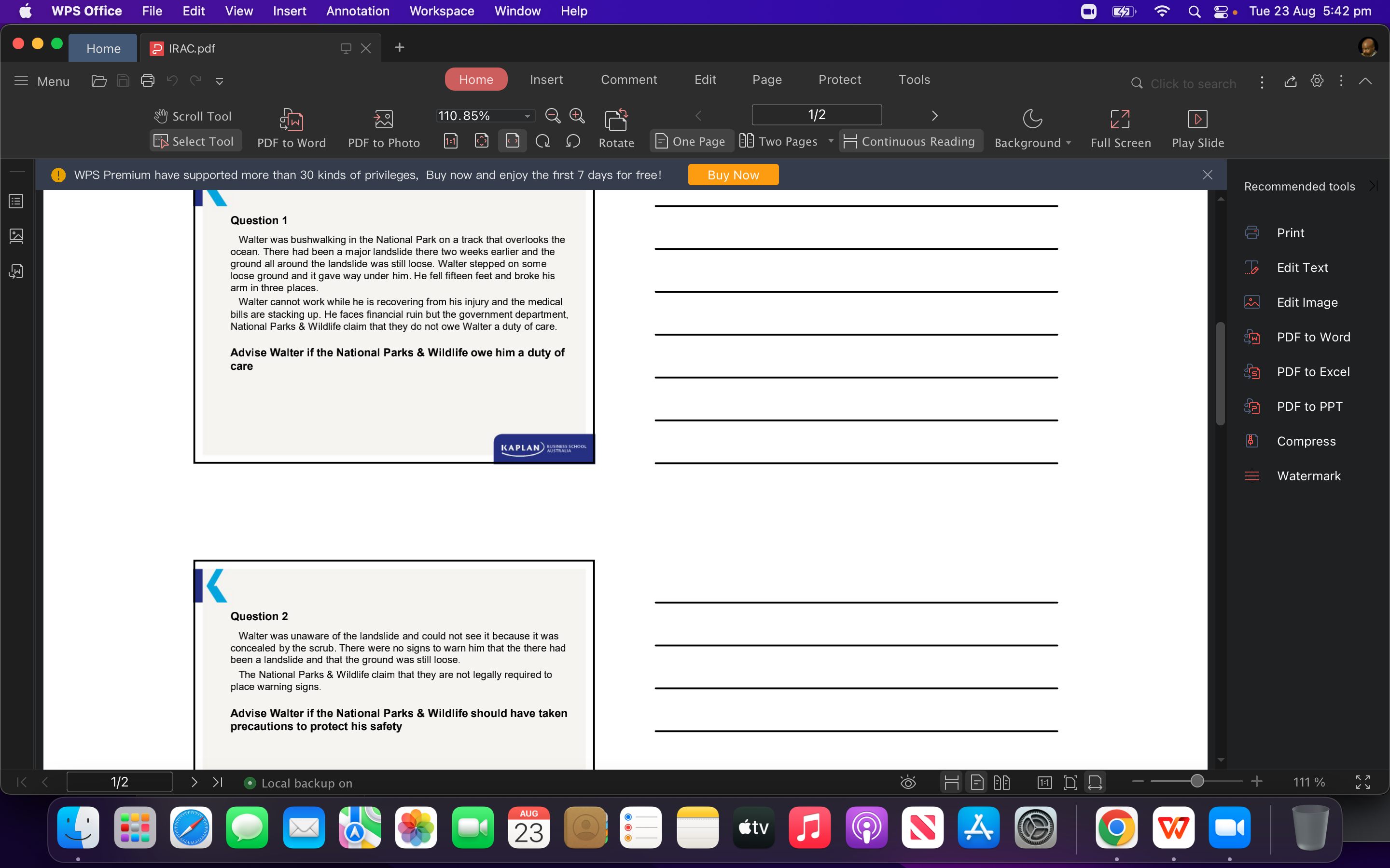  WPS Office File Edit View Insert Annotation Workspace Window Help Q