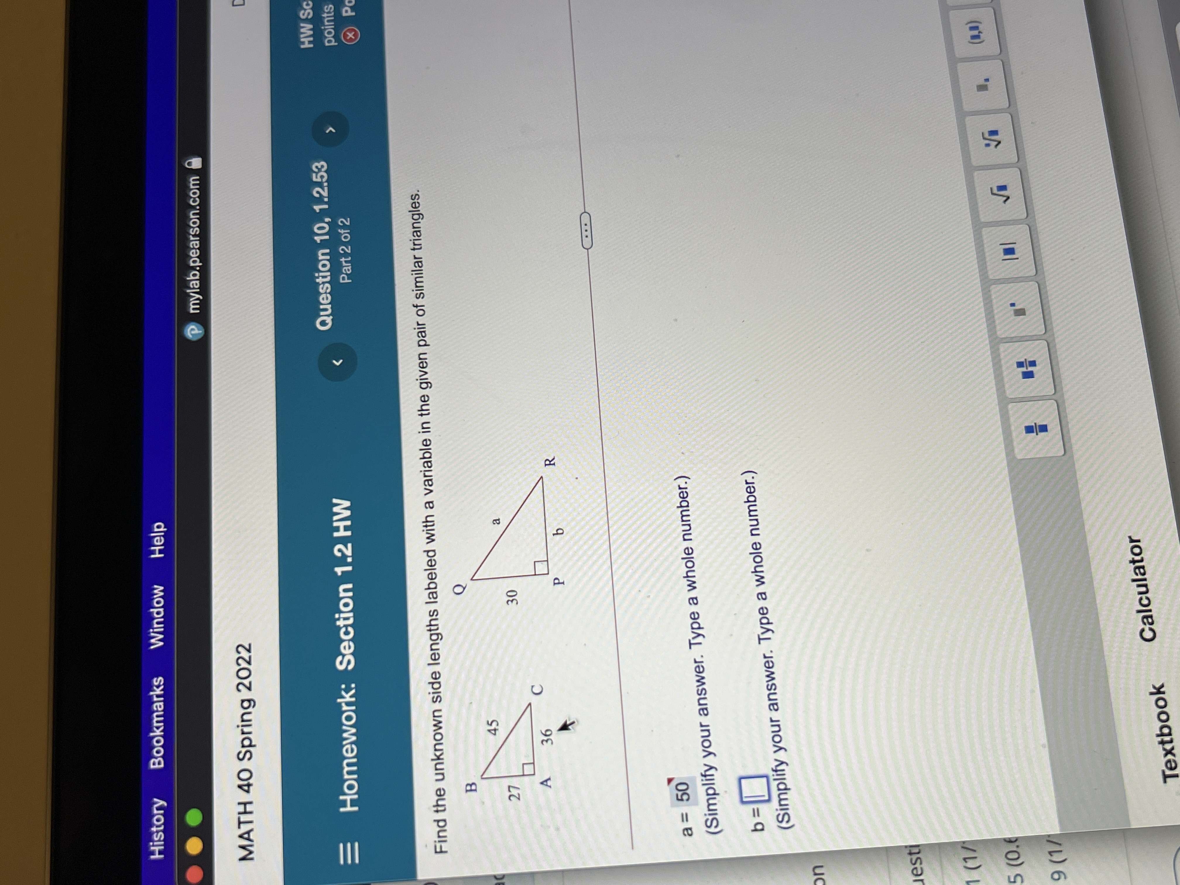 2022 Homework: Section 1.2 HW Question 10, 1.2.53 HW S Part 2