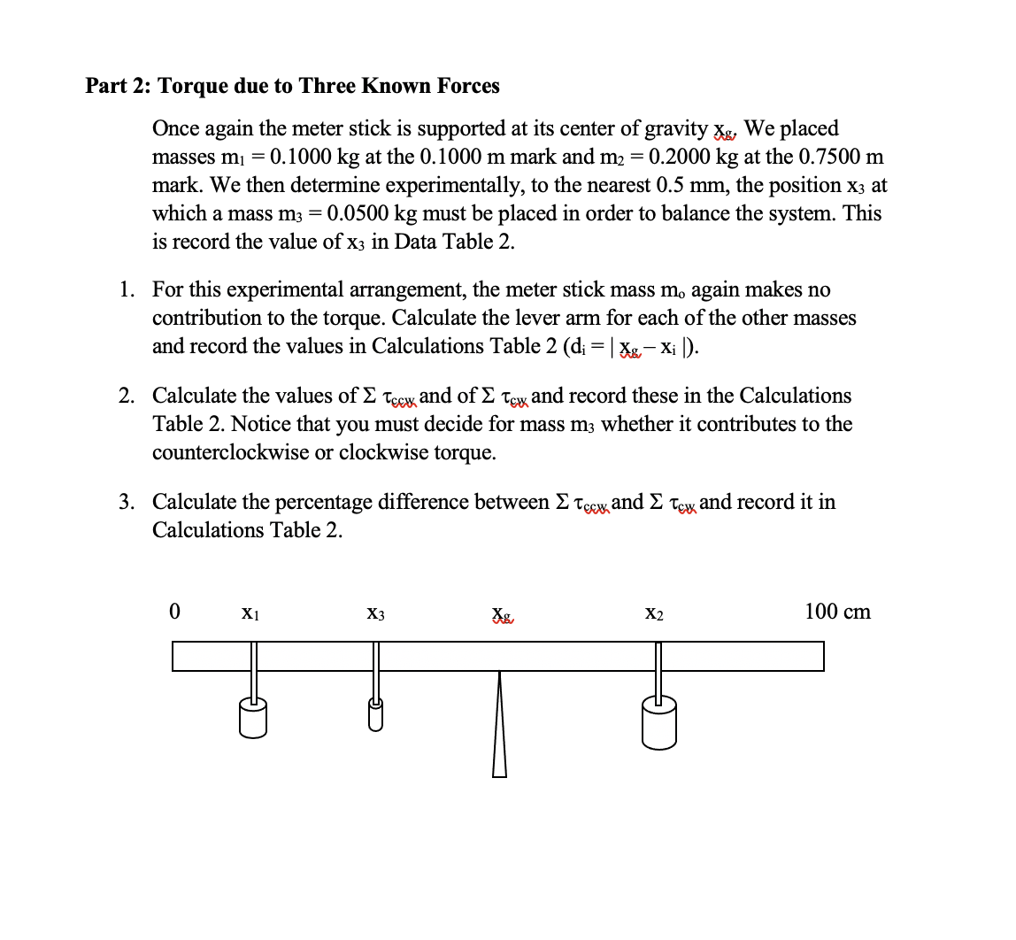 mass m.J = 0.090 kg and center of gravity at 3,, =