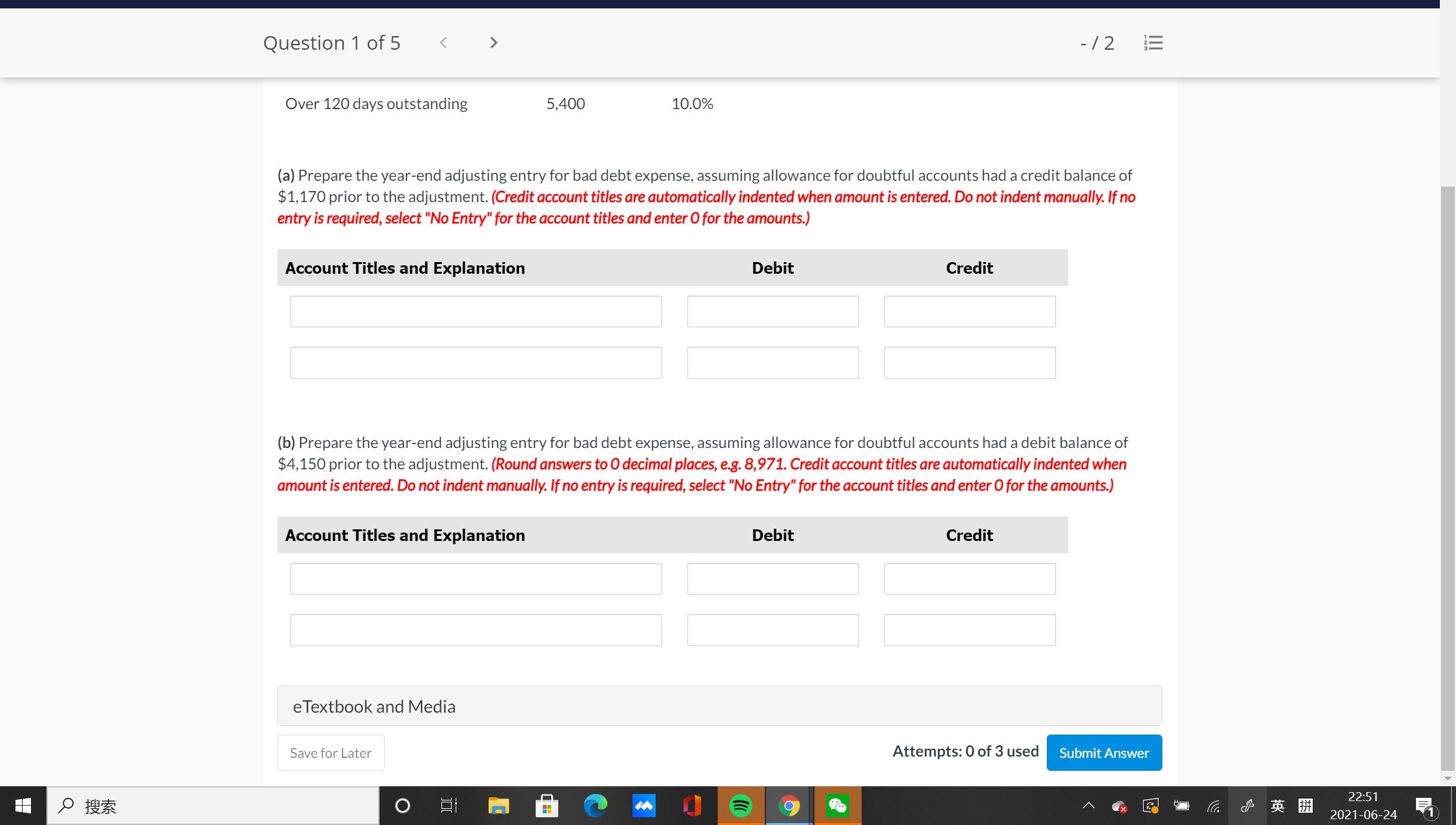 see the attached Question 1 of5 / 2 E View Policies