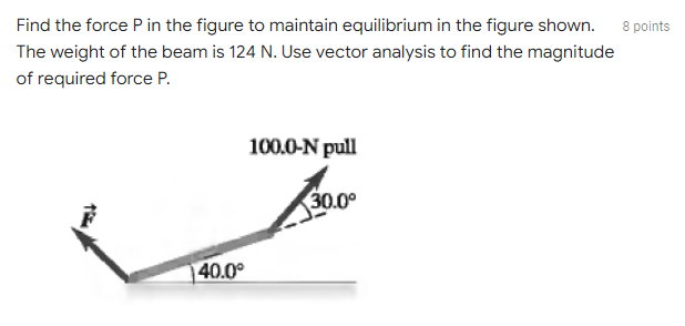 PLEASE SHOW THE COMPLETE SOLUTION AND PROVIDE A FREE BODY DIAGRAM Find