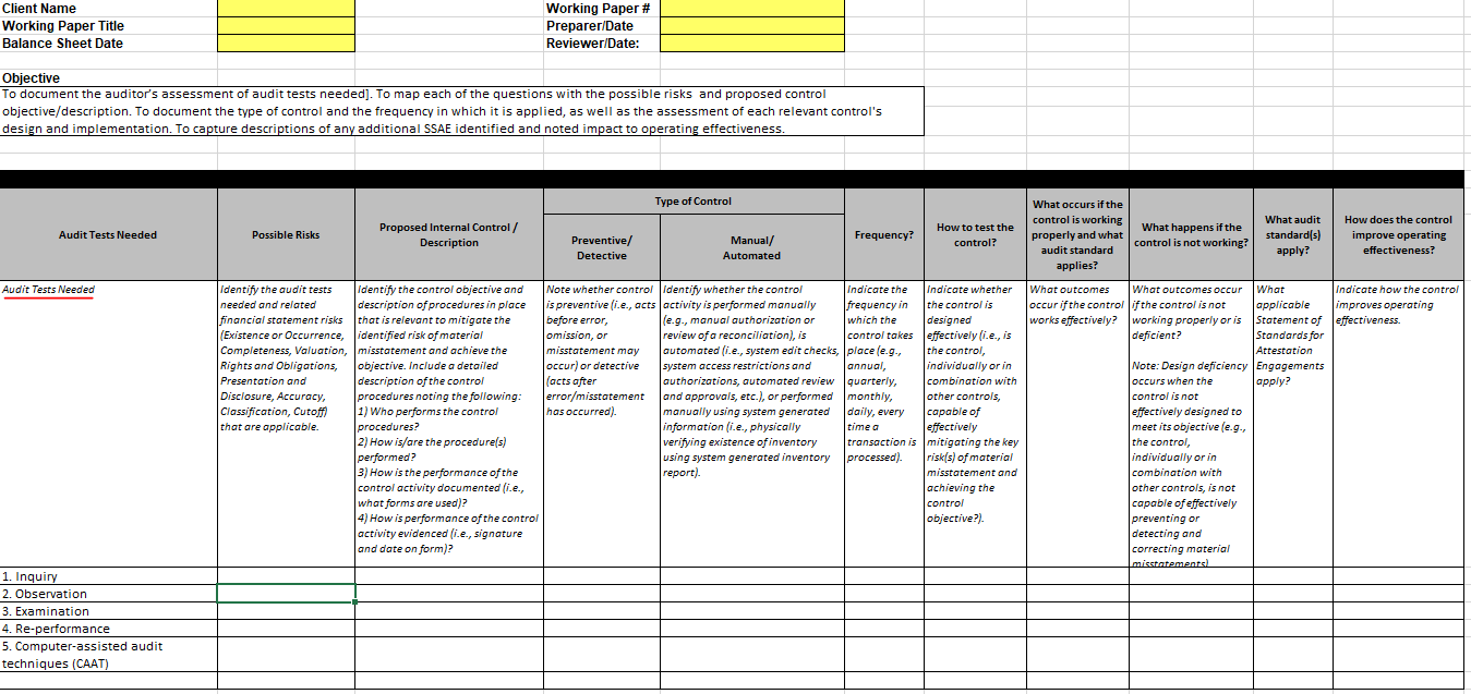 of the audit for this client. After completion, Penmen Associates will ask
