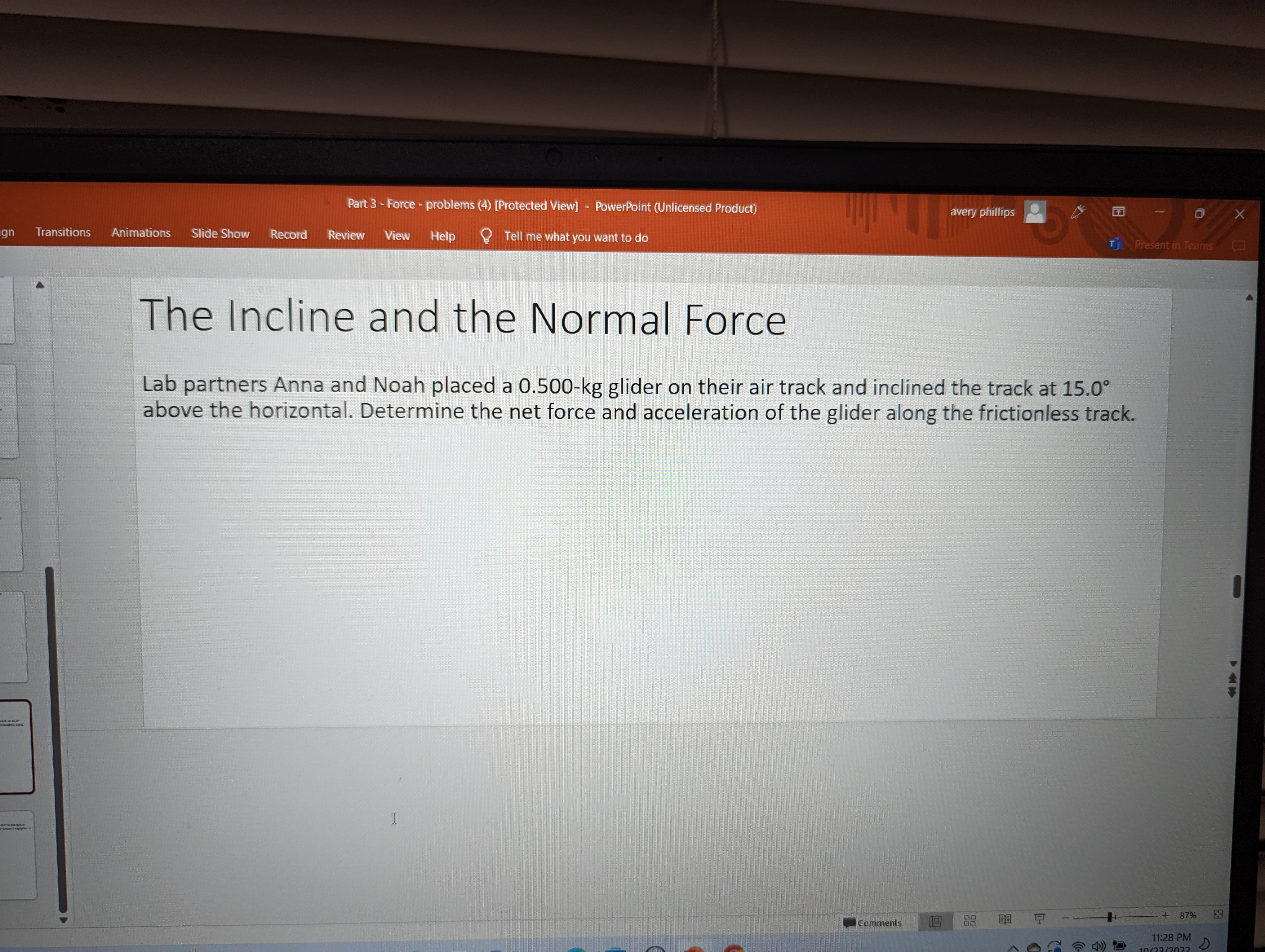  Pan 3 - Force - problems (4) [Protected View] - PowerPoint