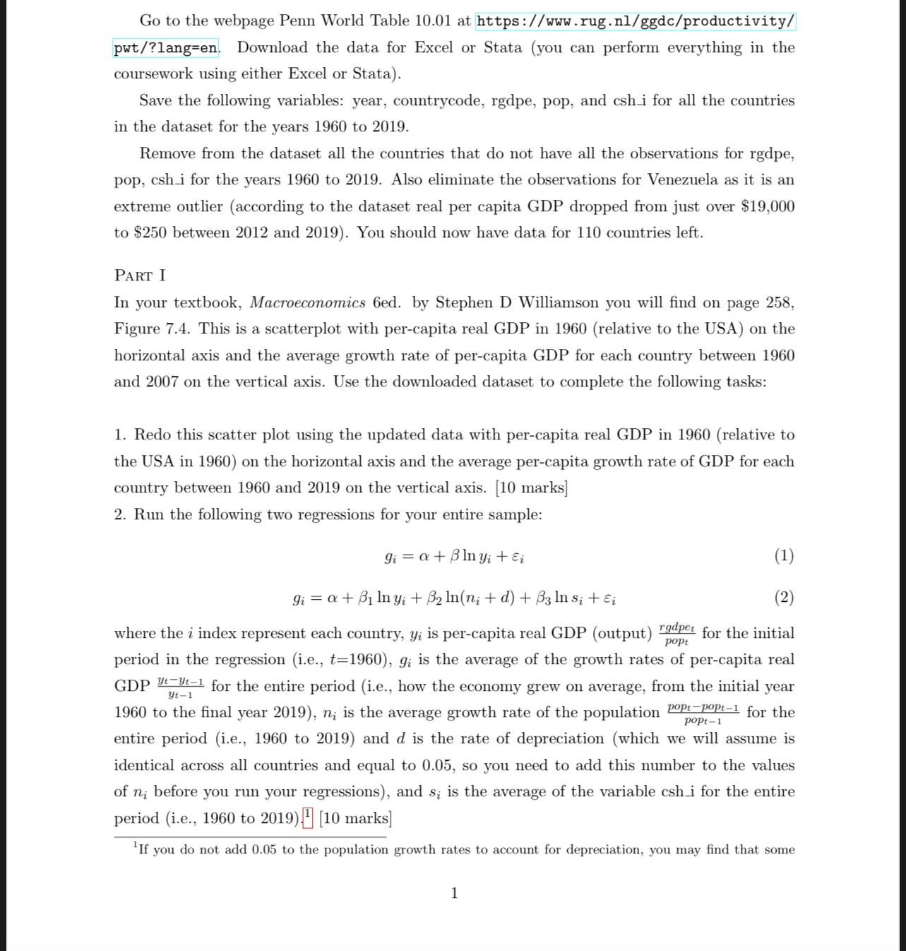 How do I work out the points for the regression lines for