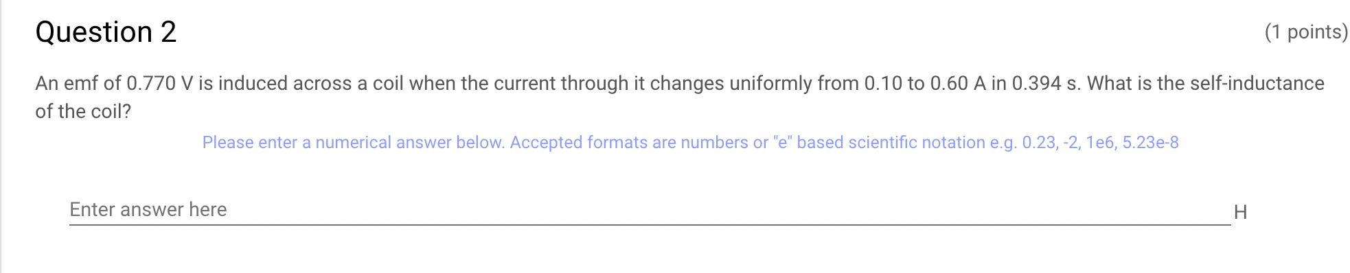 of 18.5 cm and a cross-sectional area of 0.366 cm ; it