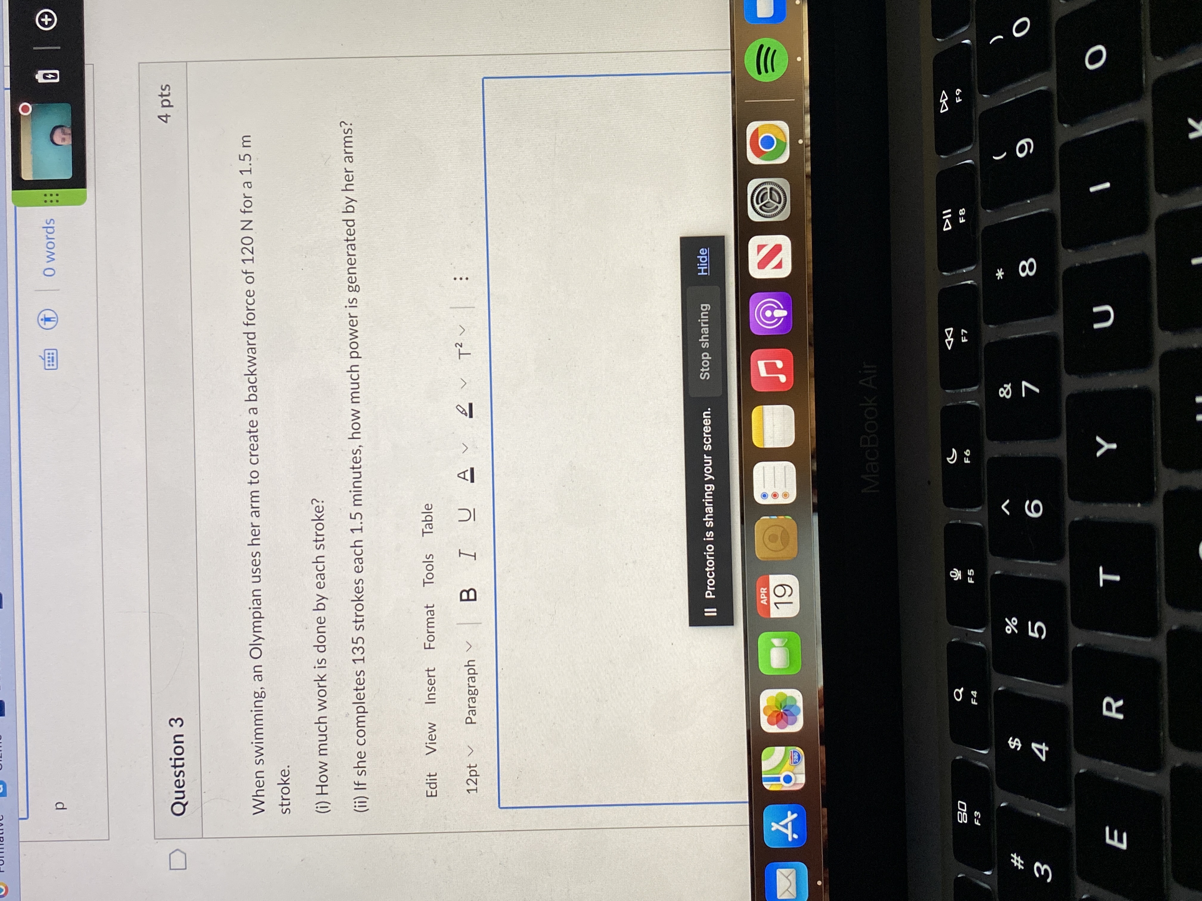 at 9.5 m/s? Edit View Insert Format Tools Table 12pt Paragraph .