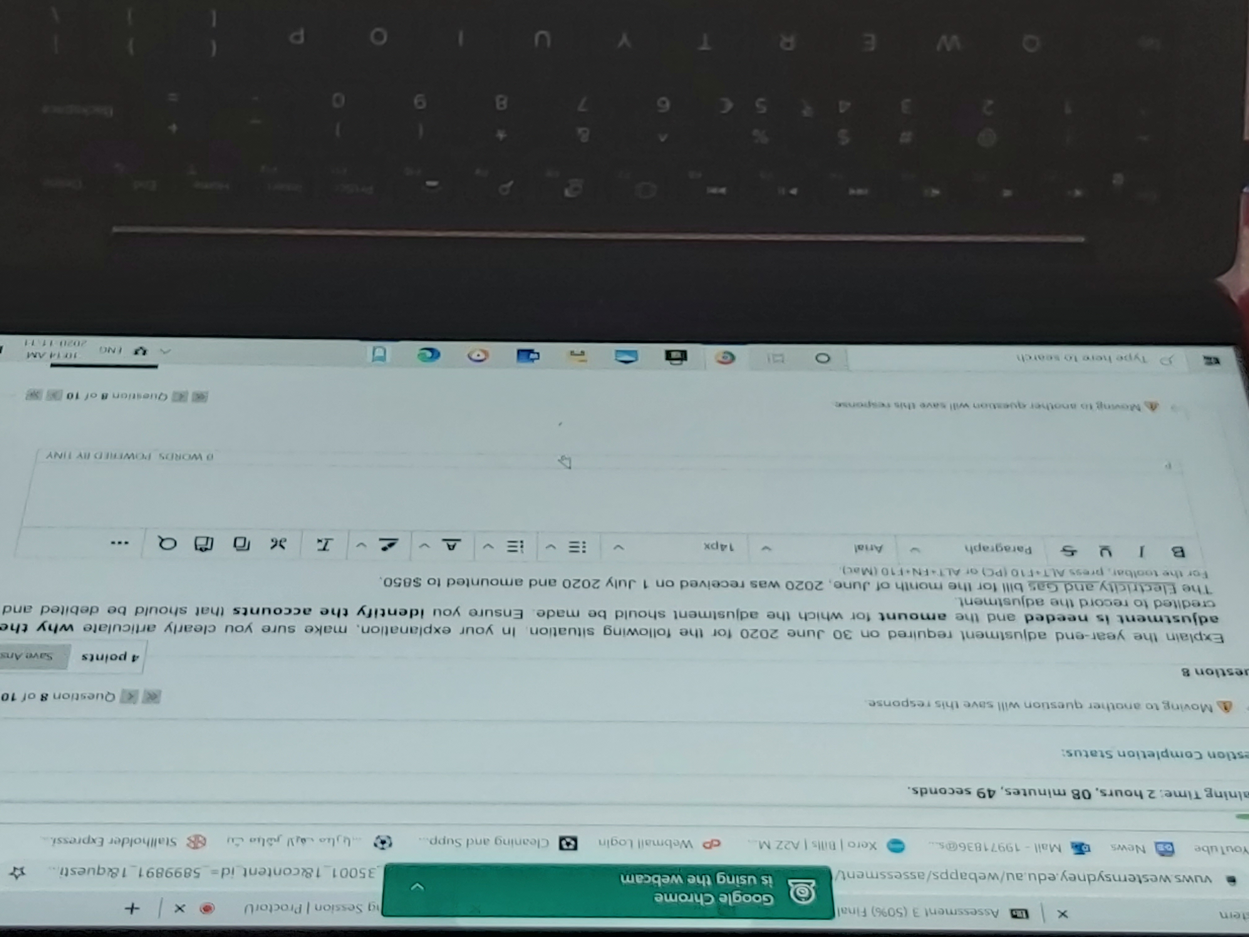 tern x 15 Assessment 3 (50%) Final Google Chrome g Session