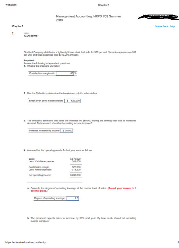 questions 5a and 6 for which I need the answers to 7/11/2019