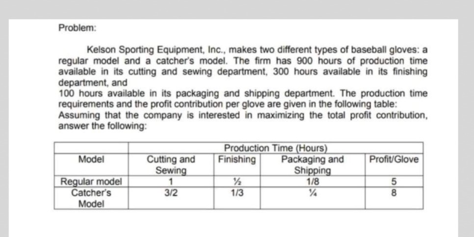  What is the proper solution for this problem? complete the table
