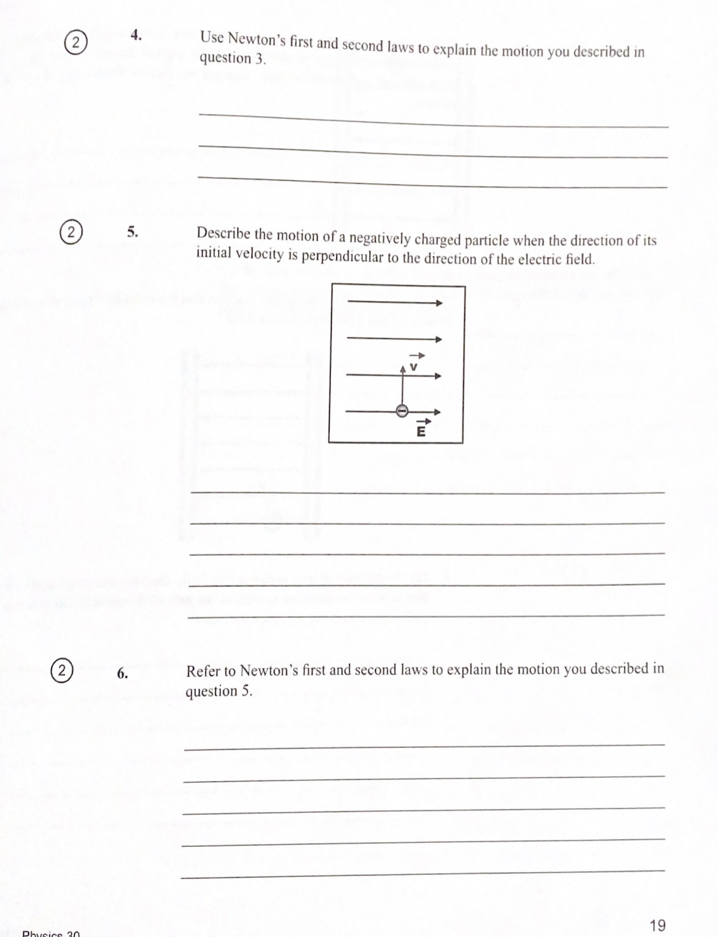 2 4. Use Newton's first and second laws to explain the