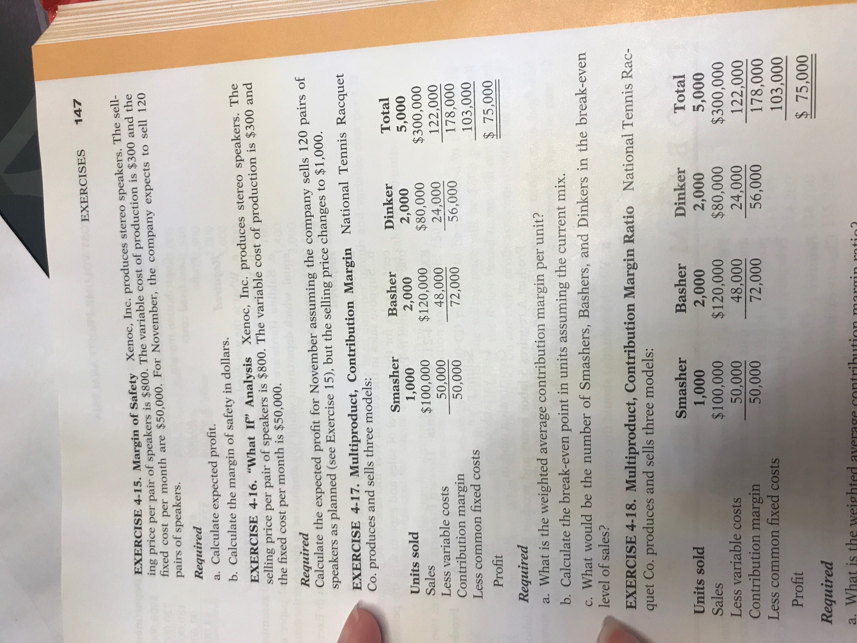  Hello, Please, I would need help in the Exercise 4.17 according