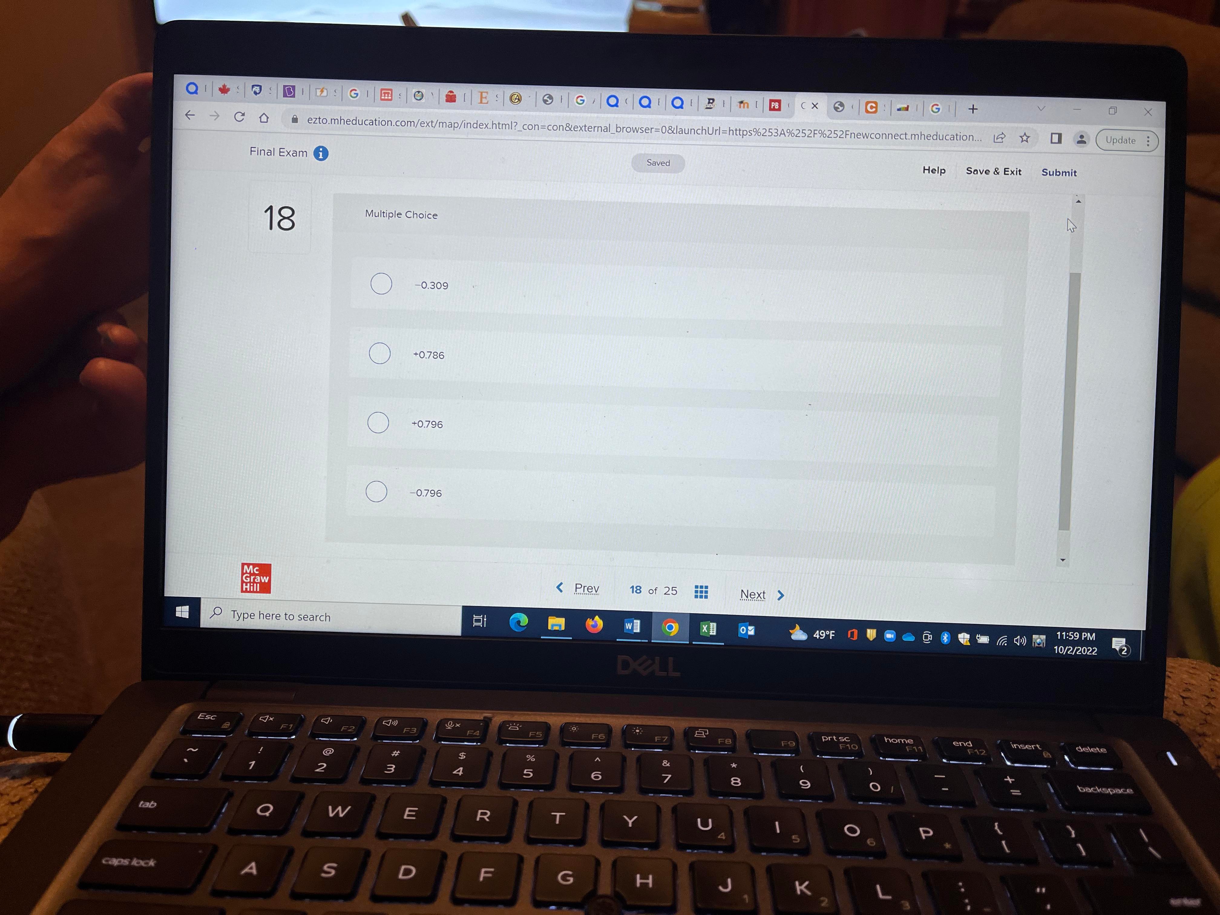 X -> C D ezto.mheducation.com/ext/map/index.html?_con=con&external_browser=0&launchUrl=https%253A%252F%252Fnewconnect.mheducation.. * Update Saved Help Save &