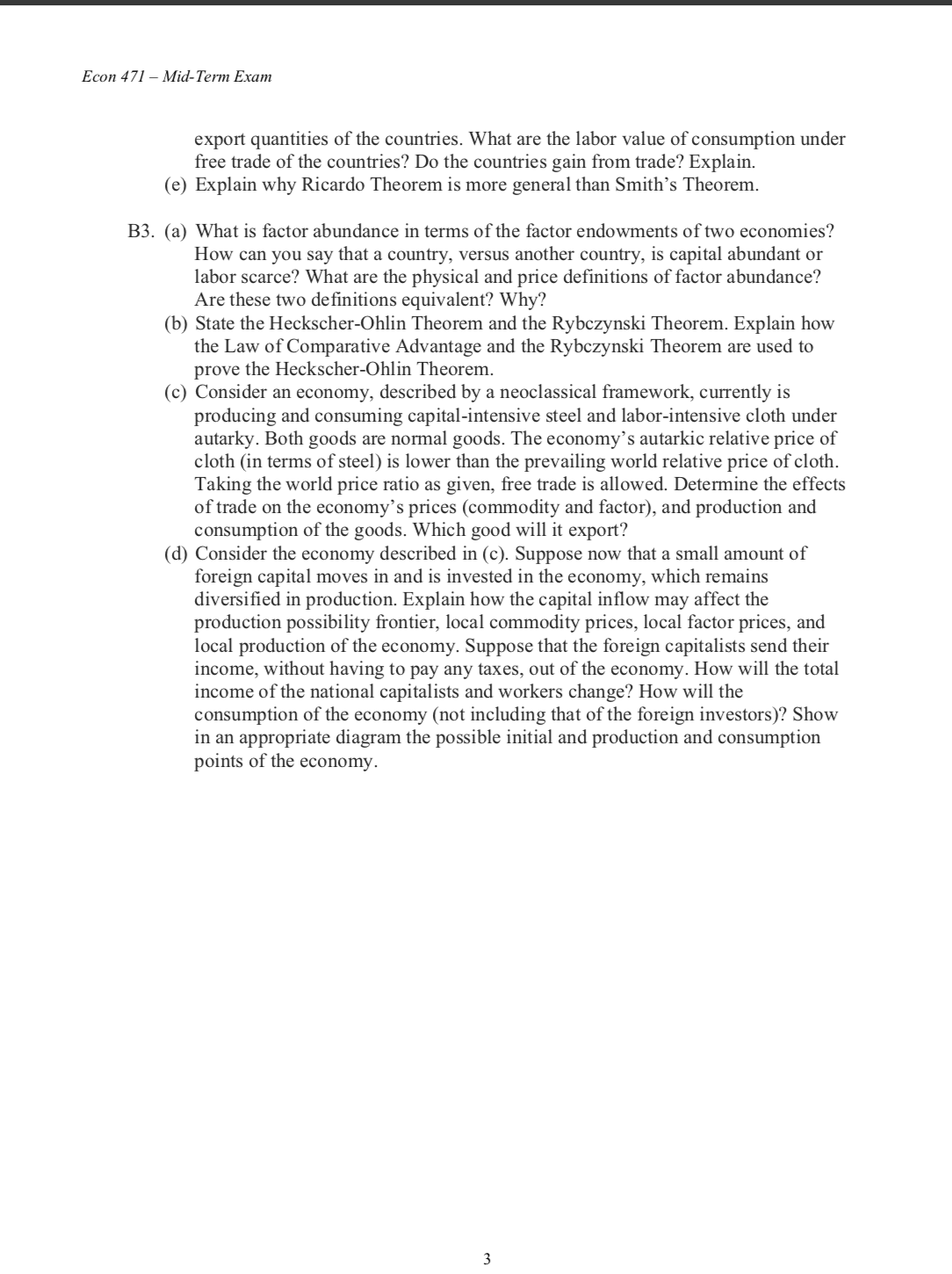 4?] Professor Karyiu Wong International Trade February 10, 2020 Mid-Term Exam Attempt