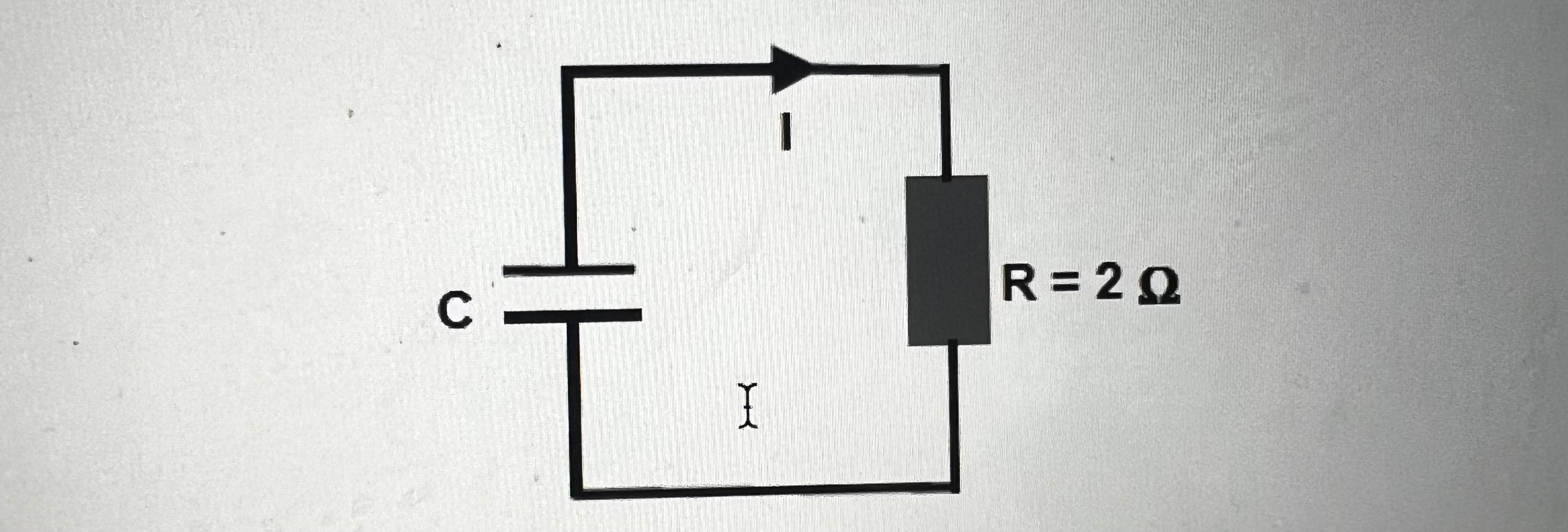 A capacitor, C, is (fully) charged by connecting it to a D