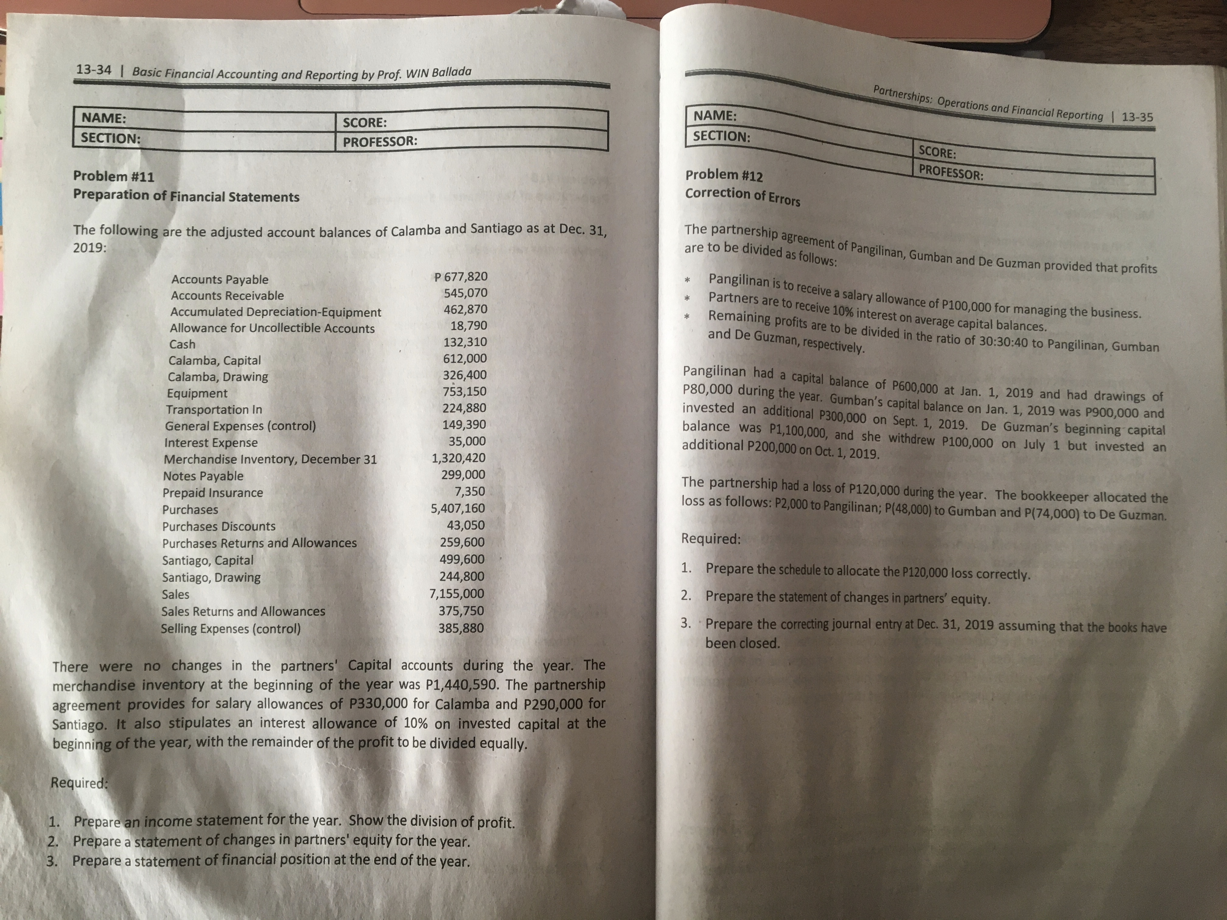 Chapter 13- 11 and 12Please provide solution and explanation for my guidance