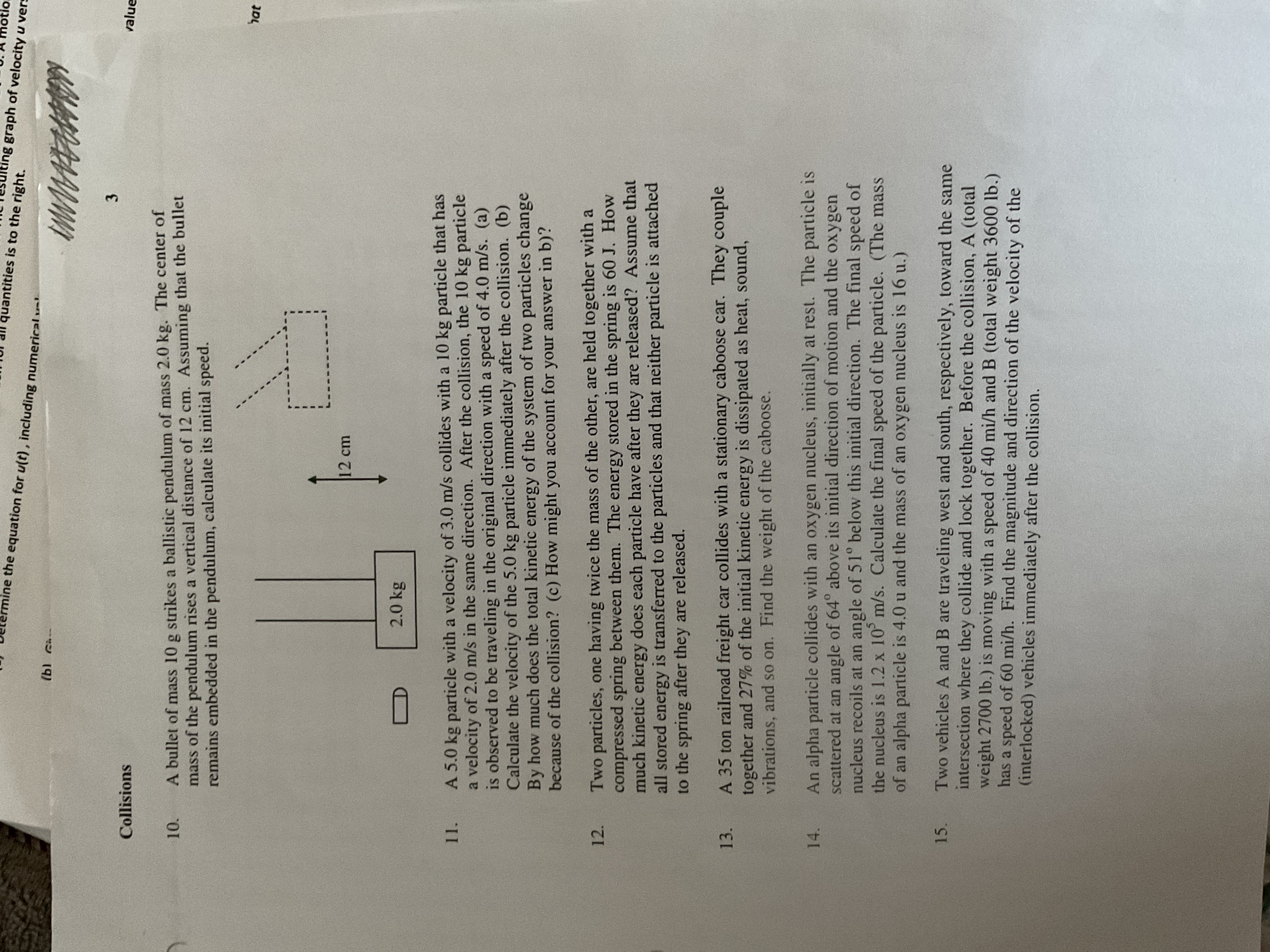 termine the equation for u(t) , including numerical w-. quantities is