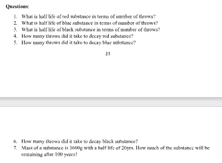 as follows. . If the dice lands on a 3, you have