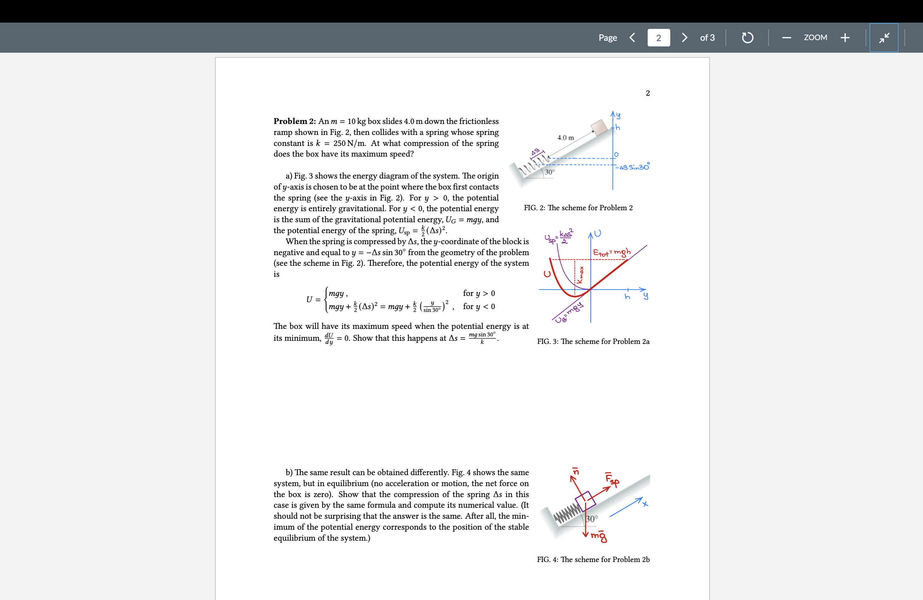 for the ball to go over the top of the peg without