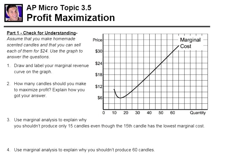  AP Micro Topic 3.5 Profit Maximization Part 1 - Check for