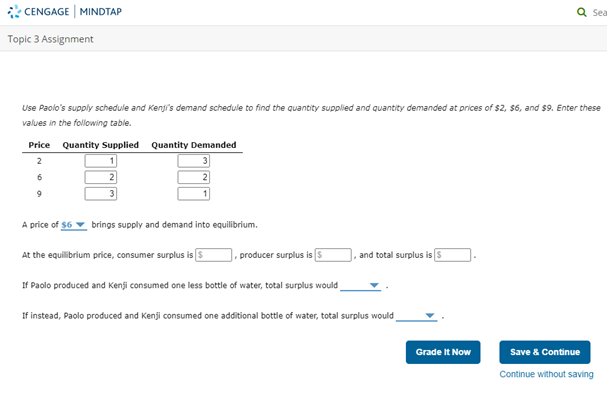 Applications Q6 Suppose Paolo is the only seller in the market for