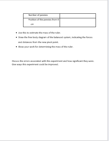 cm If you on using a 50 cm ruler this wil probably