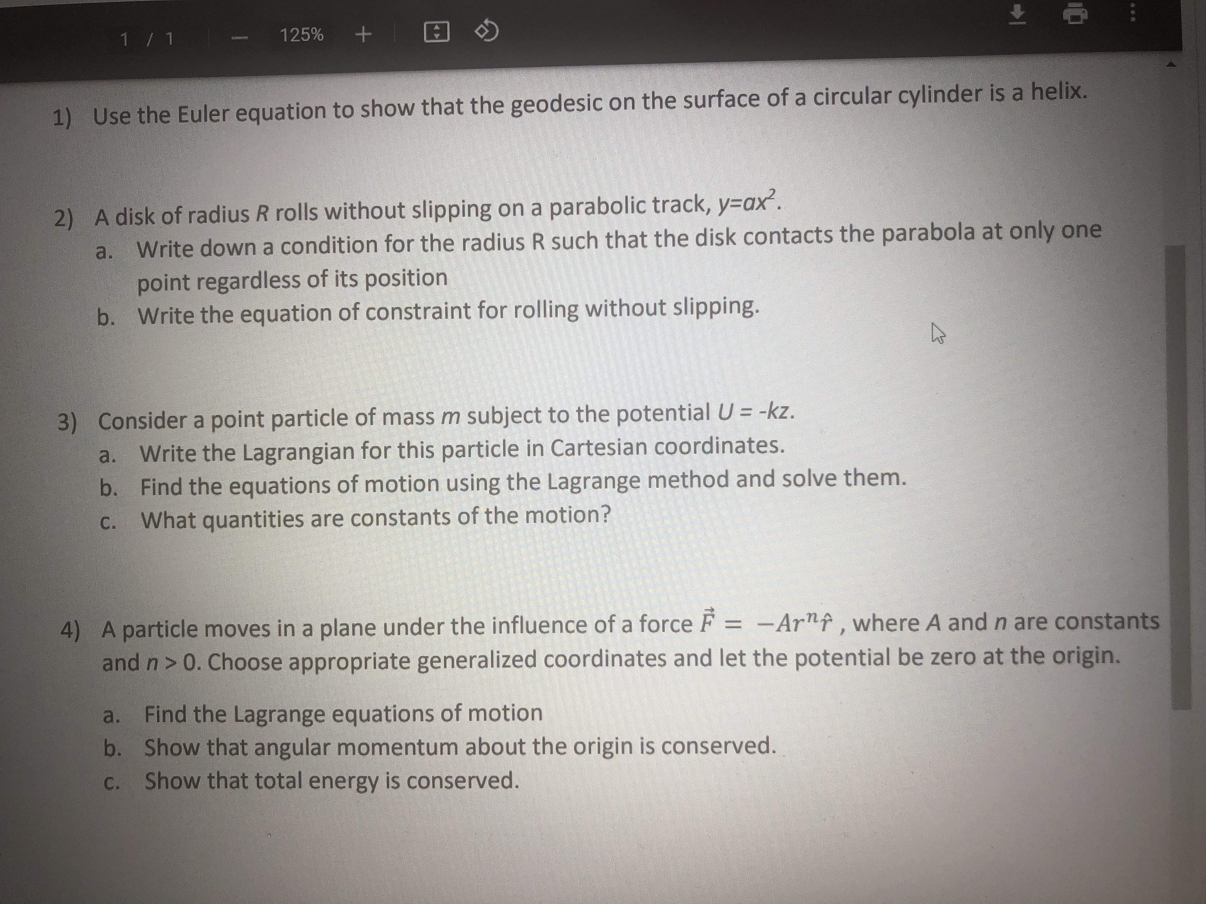 Can I get the solution for these Engineering physics problems? Subject is