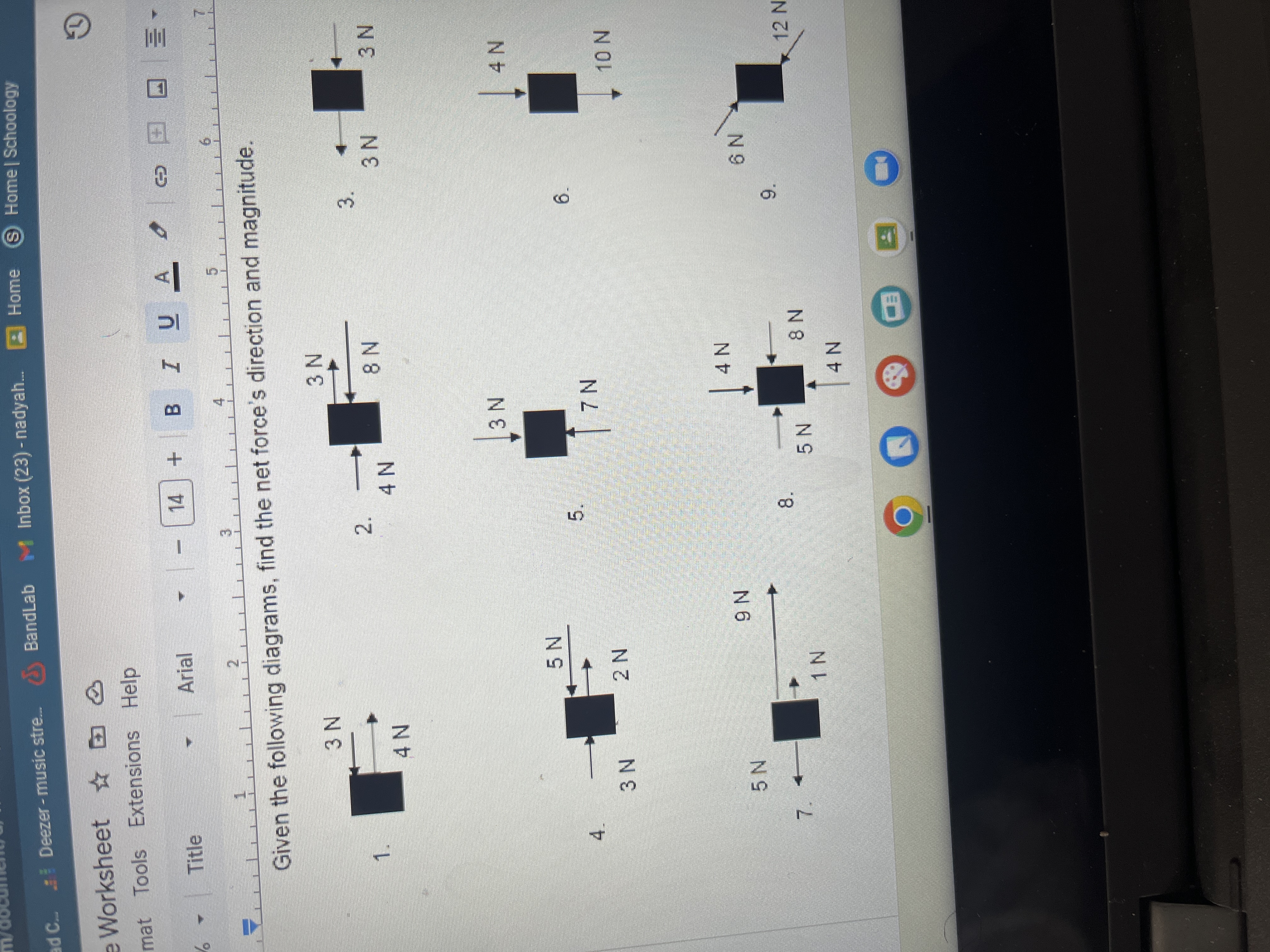 ad C. . Deezer - music stre.. () BandLab M Inbox