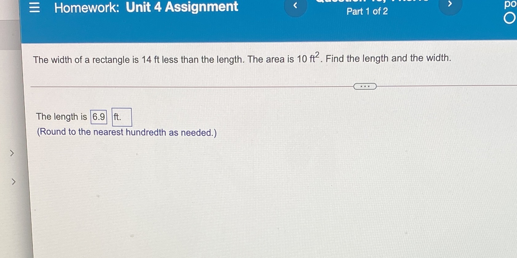  Homework: Unit 4 Assignment ' ' ' ' part1 ofg The