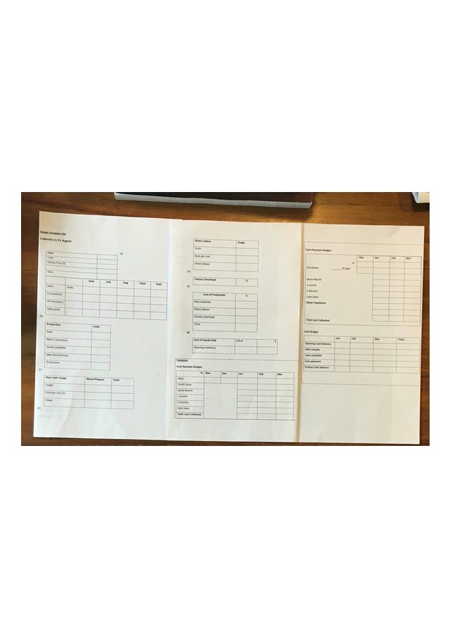 Prime solutions Instructions Prepare the following budgets for the three months ended