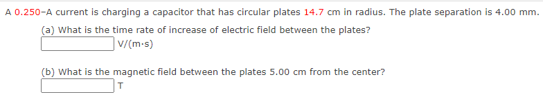 5.00 cm from the center? :T (a) An electron moves through a