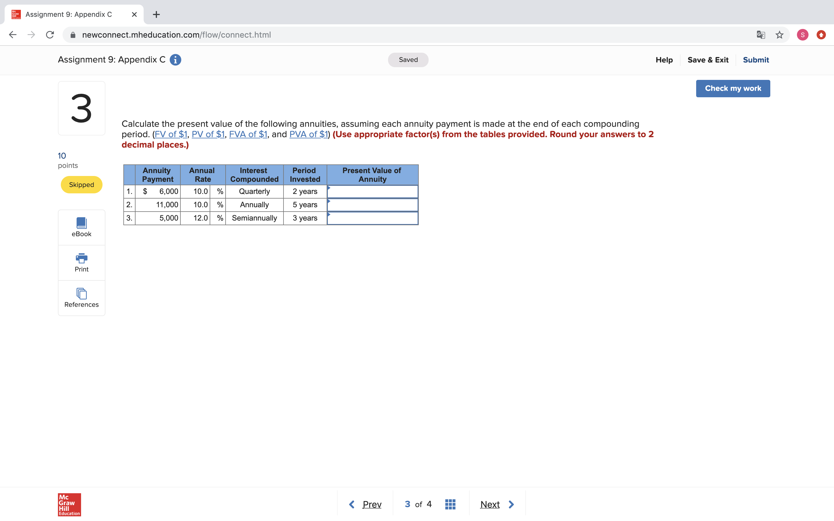 Can you help we with this question? Thank you! Assignment 9: Appendix