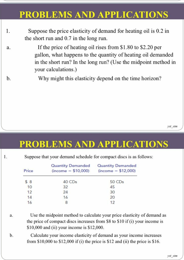 what the answer for this question? PROBLEMS AND APPLICATIONS 1. Suppose the
