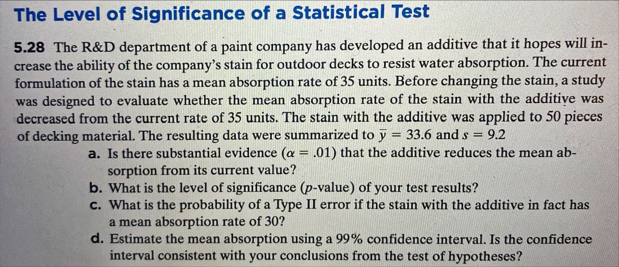 test the hypotheses Ho: uu 2 26 versus Ha: u